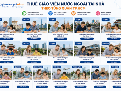 Tìm Giáo Viên Tiếng Anh Người Nước Ngoài Dạy 1 Kèm 1 Tại Nhà Ở TP.HCM