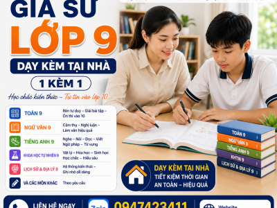 Gia Sư Tại Nhà Lớp 9 TP.HCM