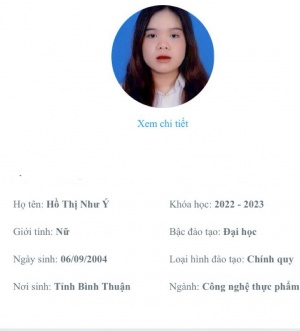 Hồ Thị Như Ý 